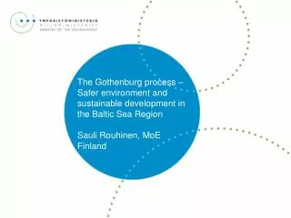 From Gothenburg (2001) to the Renewed EU Sustainable Development Strategy (2006)