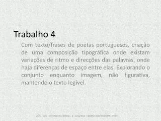 trabalho 4