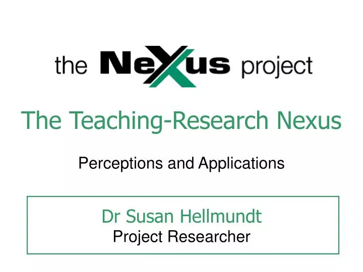 the teaching research nexus