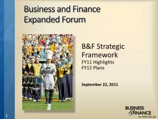 Business and Finance Expanded Forum