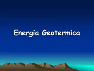 energia geotermica