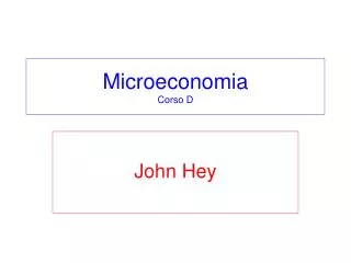 microeconomia corso d