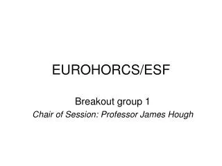 EUROHORCS/ESF