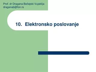 10 elektronsko poslovanje