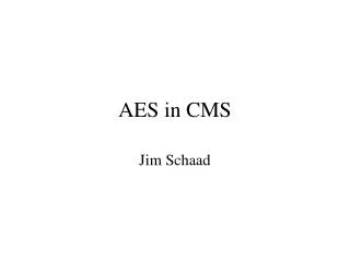 AES in CMS