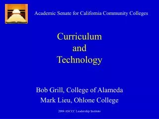 Curriculum and Technology