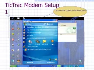 TicTrac Modem Setup 1