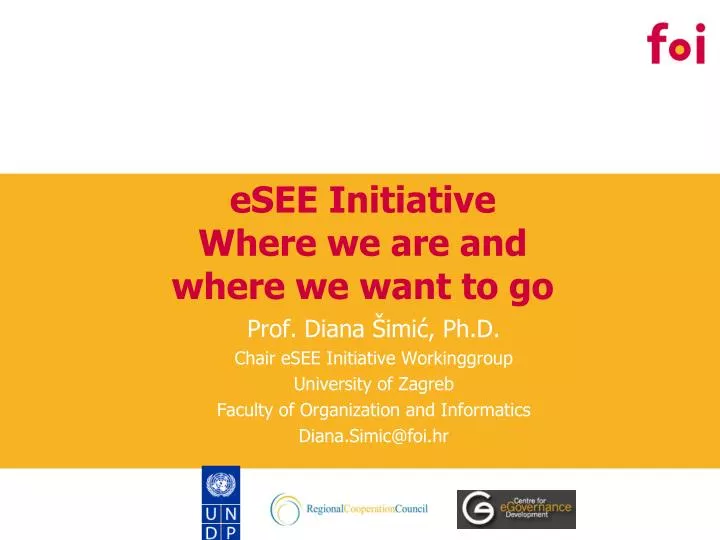 esee initiative where we are and where we want to go