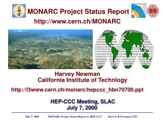 MONARC Project Status Report cern.ch/MONARC