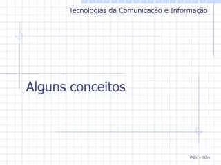 alguns conceitos