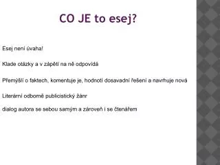 co je to esej