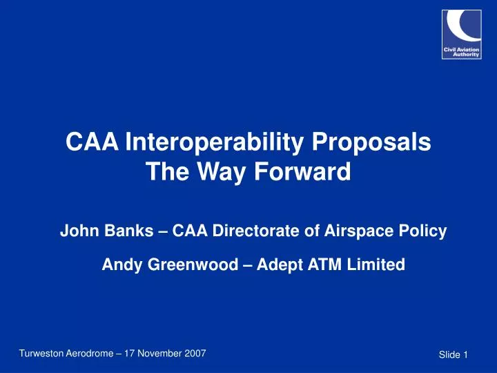 caa interoperability proposals the way forward