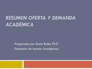 resumen oferta y demanda acad mica