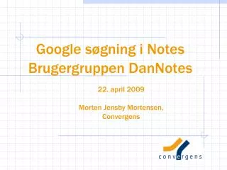 google s gning i notes brugergruppen dannotes
