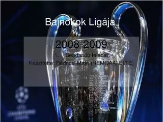 bajnokok lig ja