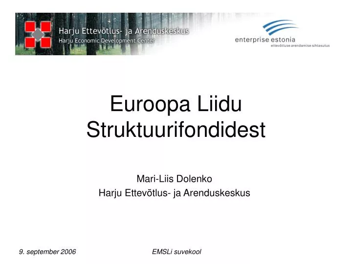 euroopa liidu struktuurifondidest