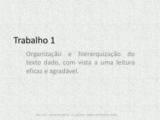 trabalho 1