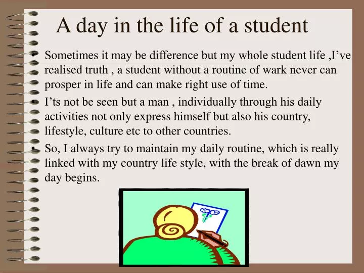 a day in the life of a student