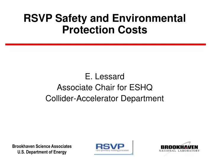 rsvp safety and environmental protection costs