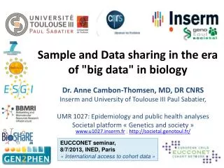 Sample and Data sharing in the era of &quot;big data&quot; in biology