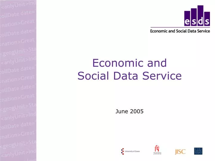 economic and social data service june 2005