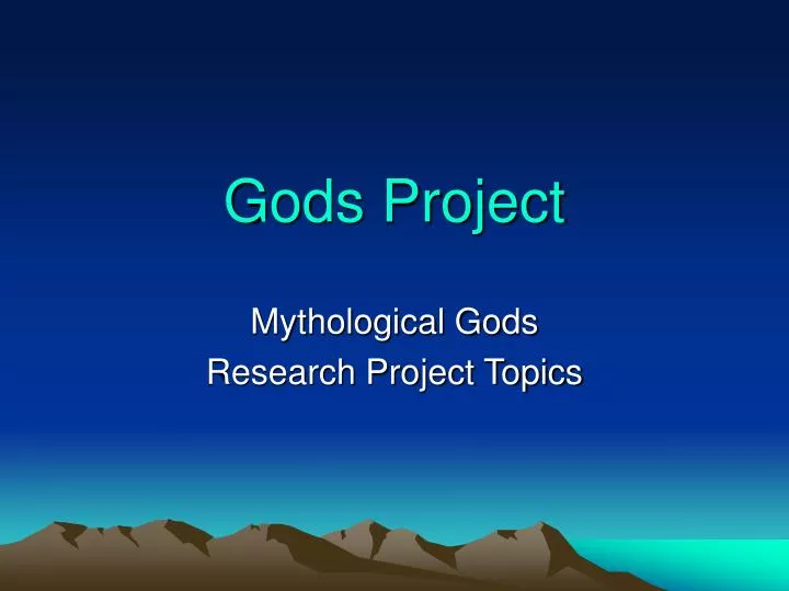 gods project