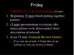Friday - slide 1