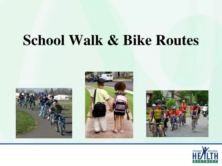 school walk bike routes