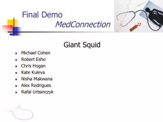 Final Demo MedConnection