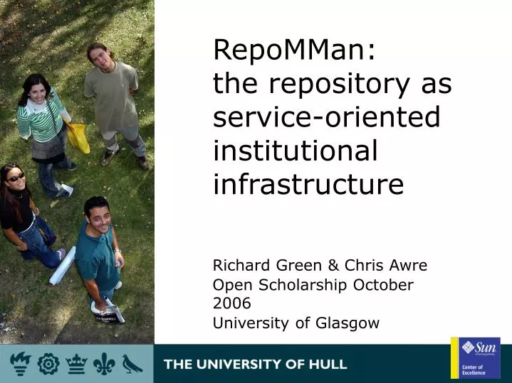 repomman the repository as service oriented institutional infrastructure