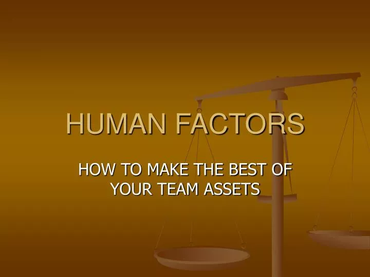 human factors