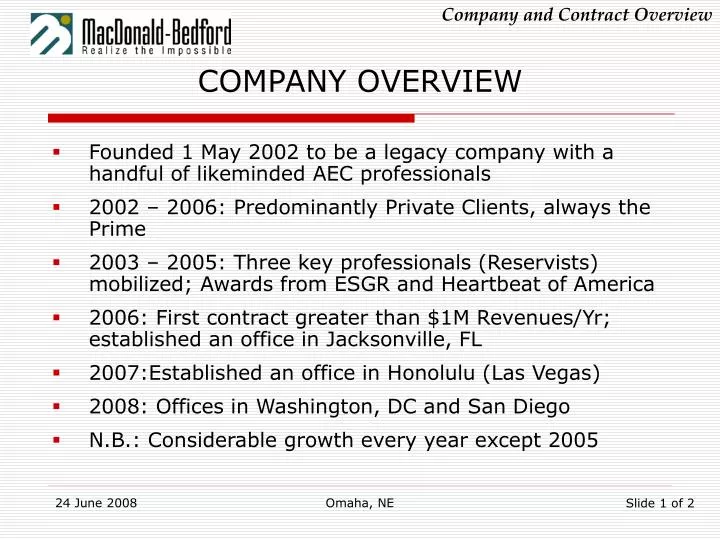 company overview