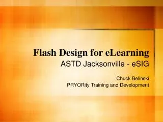 Flash Design for eLearning