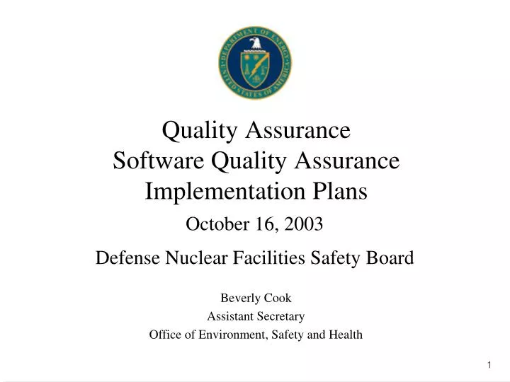 quality assurance software quality assurance implementation plans