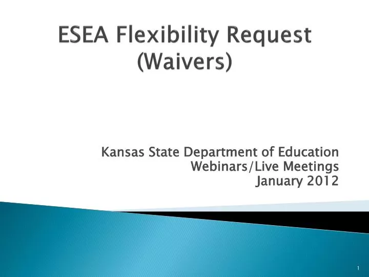 esea flexibility request waivers