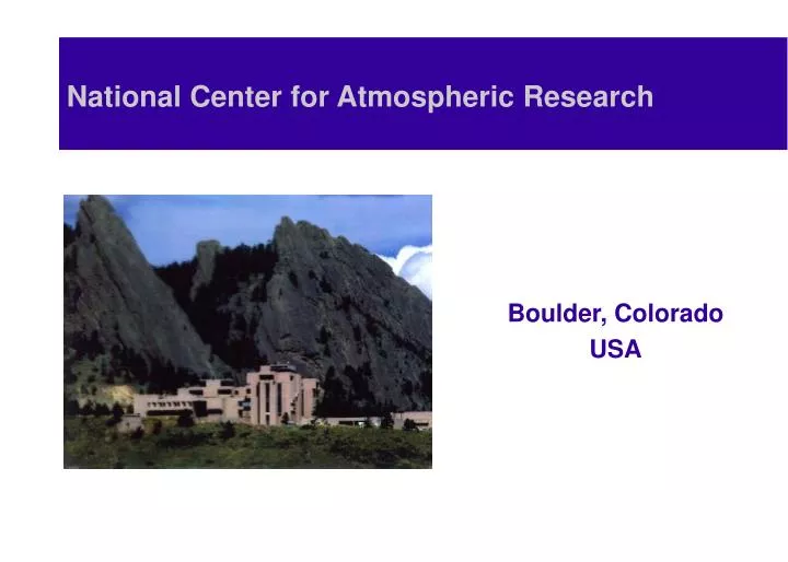 national center for atmospheric research