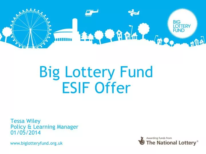 big lottery fund esif offer