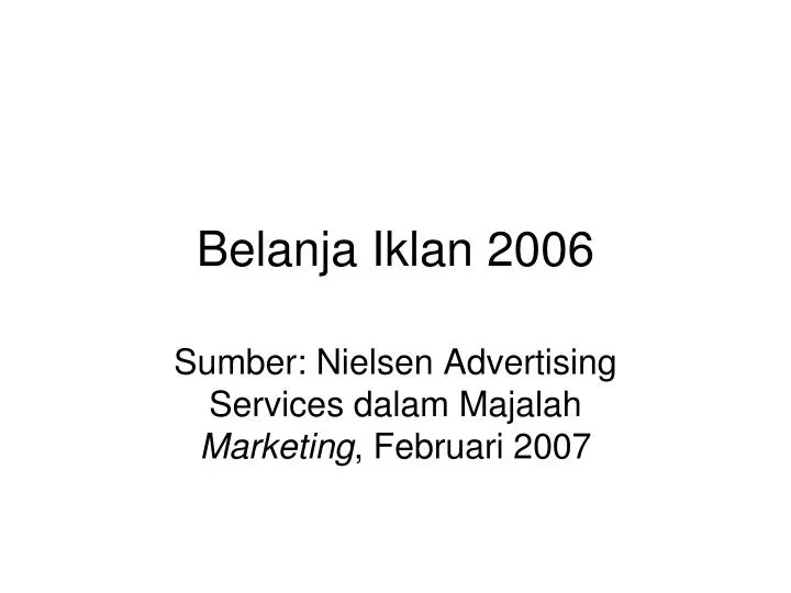 belanja iklan 2006