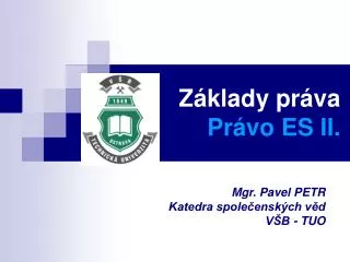 z klady pr va pr vo es ii