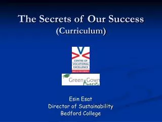 The Secrets of Our Success (Curriculum)