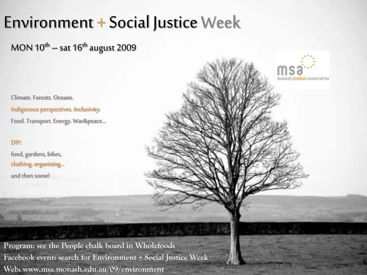 environment social justice week