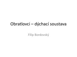 obratlovci d chac soustava
