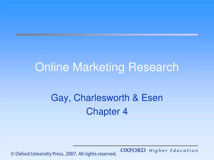 online marketing research