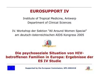 Supported by the European Commission, SPC.2002418