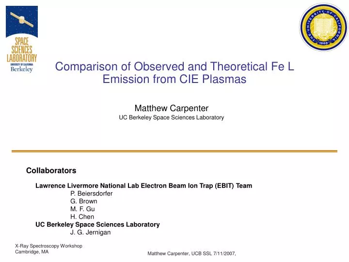 comparison of observed and theoretical fe l emission from cie plasmas