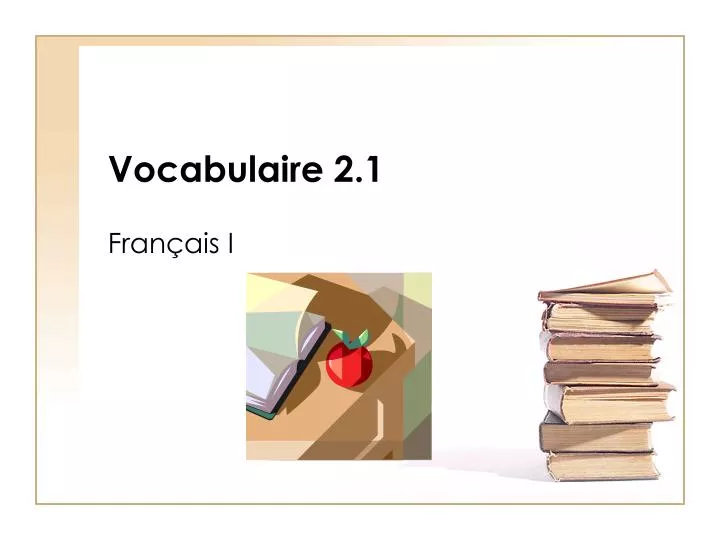 vocabulaire 2 1