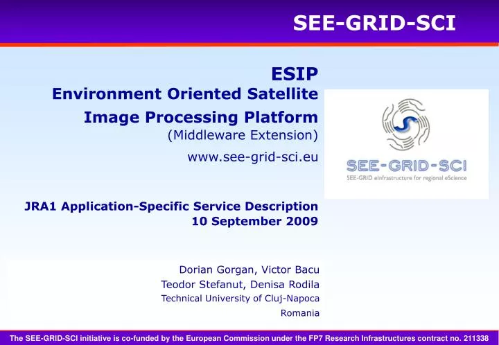 esip environment oriented satellite image processing platform middleware extension
