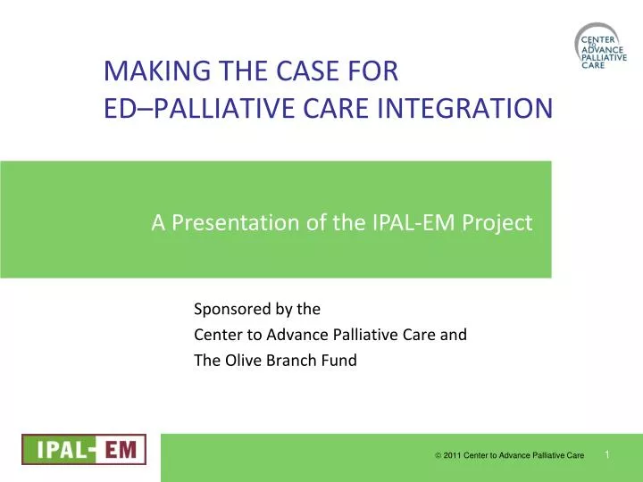 making the case for ed palliative care integration