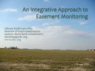 An Integrative Approach to Easement Monitoring