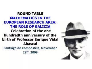 STRUCTURE OF THE ROUND TABLE Introduction by Luis A. Cordero
